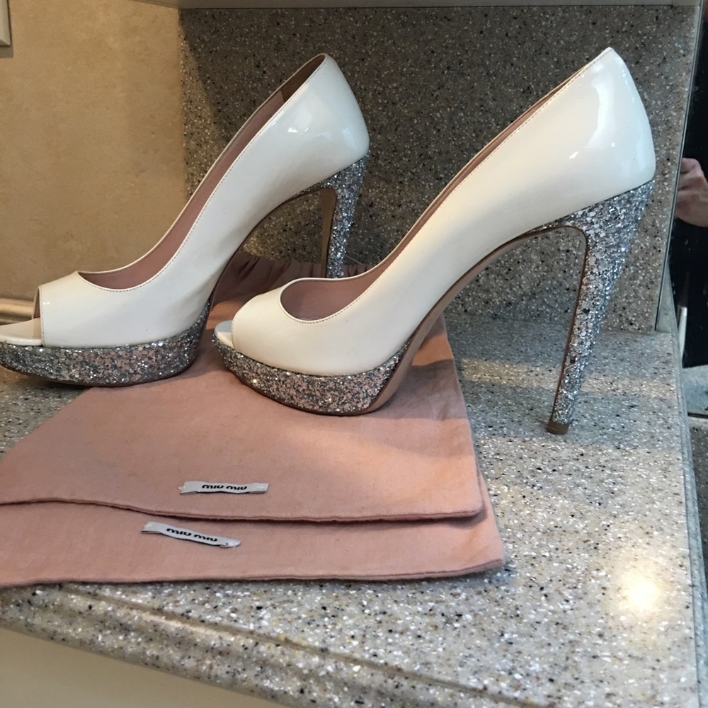 Miu Miu shoes white/silver